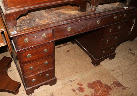 Mahogany pedestal desk